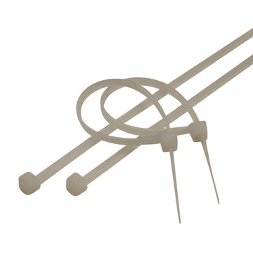 UNITEC Kabelbinder natur, Länge 100 mm, Breite 2,5 mm