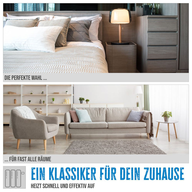 Güde Heizlüfter GH 2000 B, Elektroheizgerät für Innenbereich