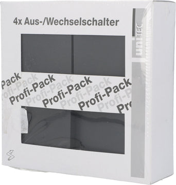 UNITEC A/Wechselschalter Set Sao Paulo Serie 908, anthrazit, 4-teilig