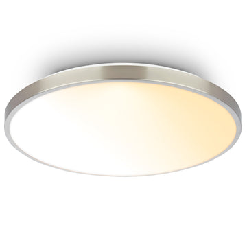 BRILONER Opal Nickel m. Deckenleuchte mit CCT-LED-Dekorblende, IP20
