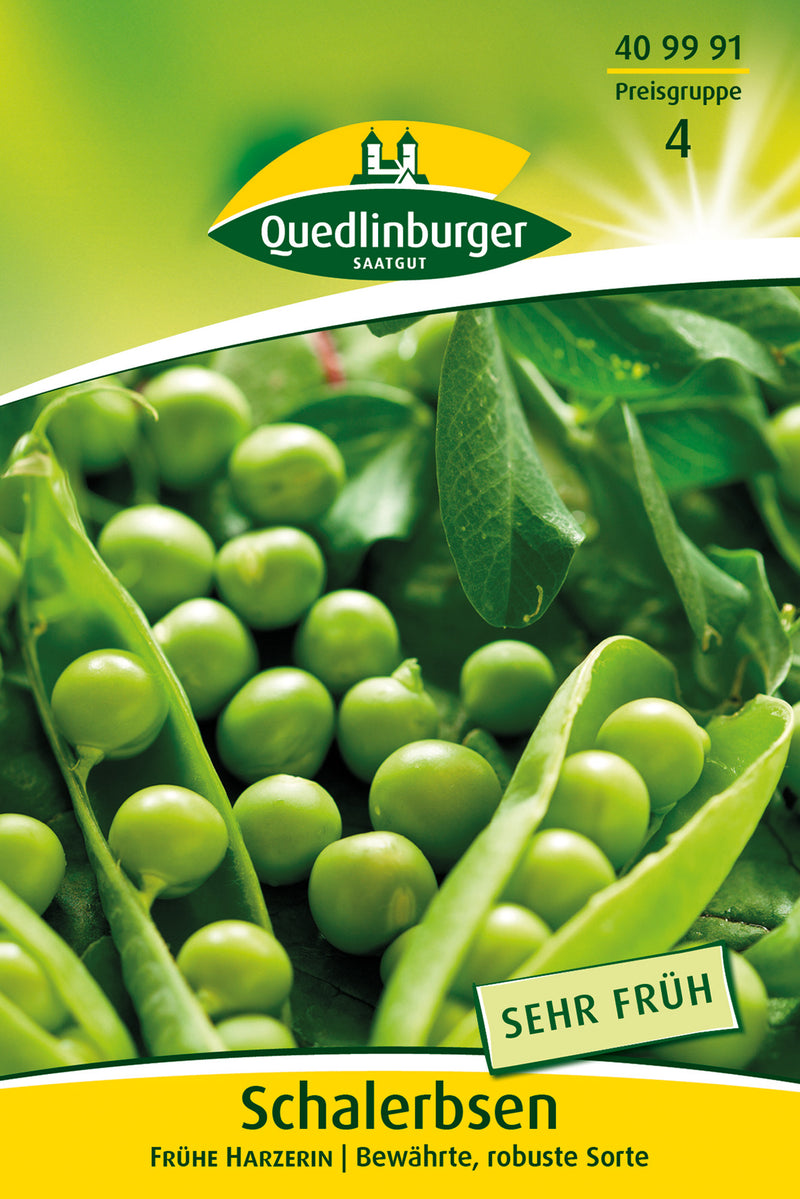 QUEDLINBURGER SAATGUT Schalerbsen Frühe Harzerin PG 4 Saatgut