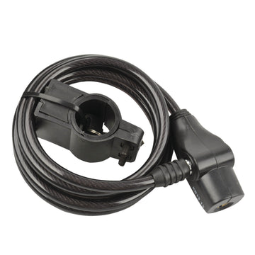 FISCHER Spiralschloss 180 cm, 8 mm, schwarz (SL4)