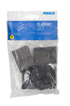 PRIMO Classic Clips in Schwarz, 10 Stück