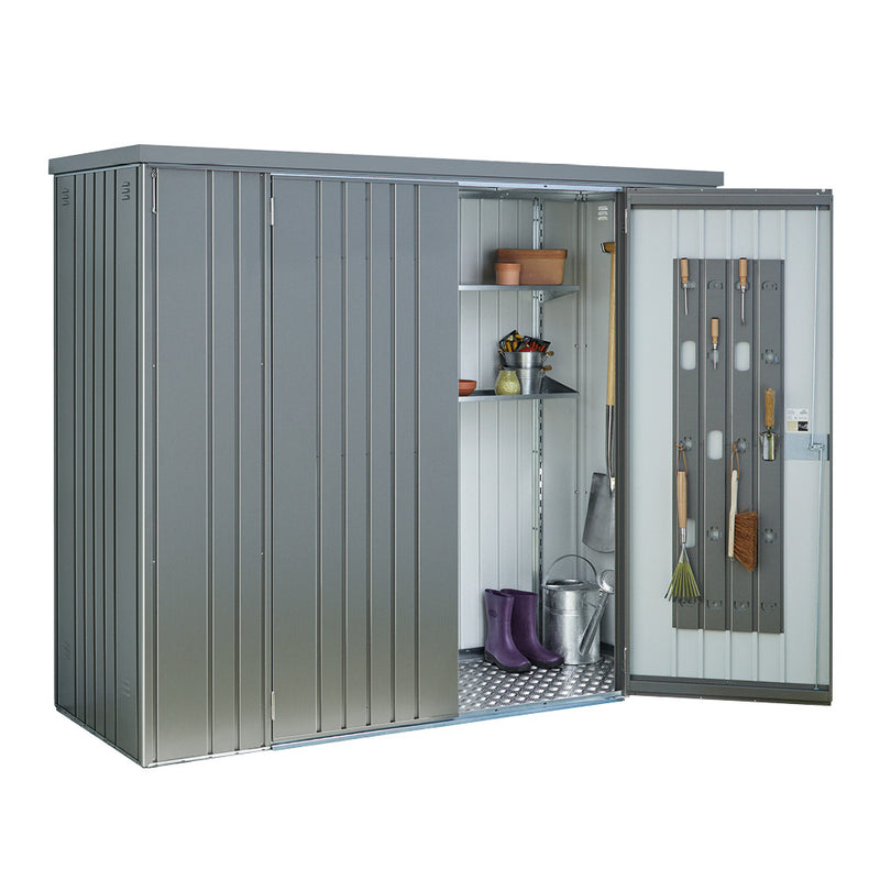 Biohort Geräteschrank Gr. 230 (227 × 83 × 182,5 cm) Quarzgrau-metallic
