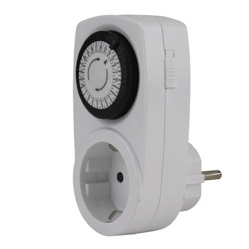 UNITEC Tageszeitschaltuhr mini analog für Innenbereich, mechanisch