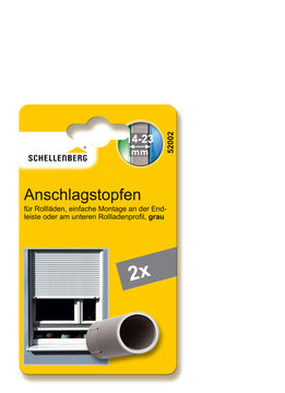Schellenberg STANDARD Anschlagstopfen aus Kunststoff grau (2 Stück)