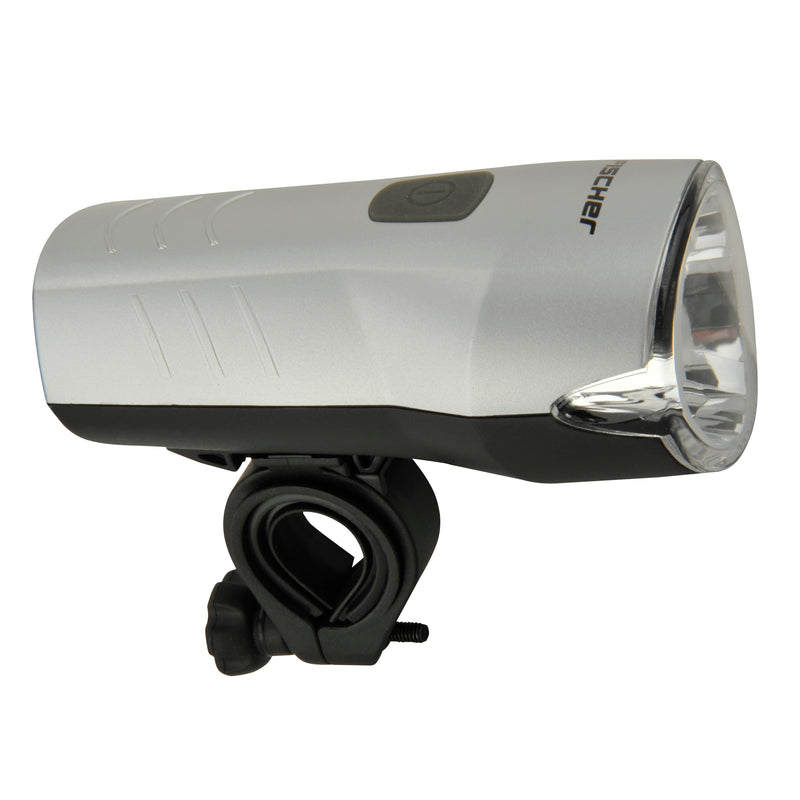 fischer Beleuchtungsset Batterie LED „40/20“, schwarz/silber (Front + Rück)