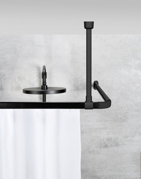 Schöner Wohnen Jete Deckenstütze schwarz 57 cm zur Stabilisierung