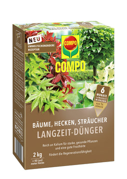 COMPO Bäume-Hecken-Sträucher Langzeit-Dünger EREG 2 kg Feststoffdünger außen