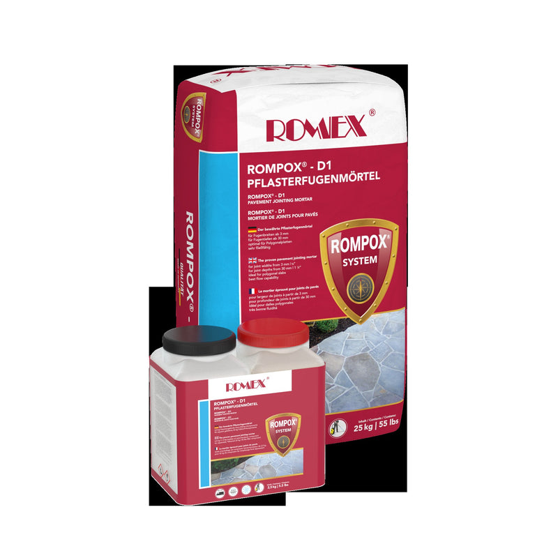ROMEX ROMPOX-D1 PFM 2K Epoxidharz-Fugenmörtel neutral, 27,5 kg Sack, 3 mm Fuge