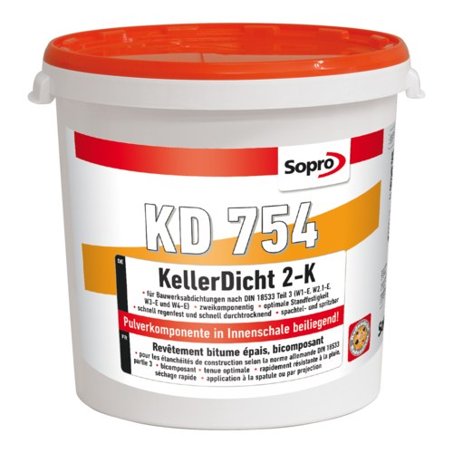 Sopro KellerDicht 2K KD 754 Bitumendickbeschichtung schwarz, 30 l