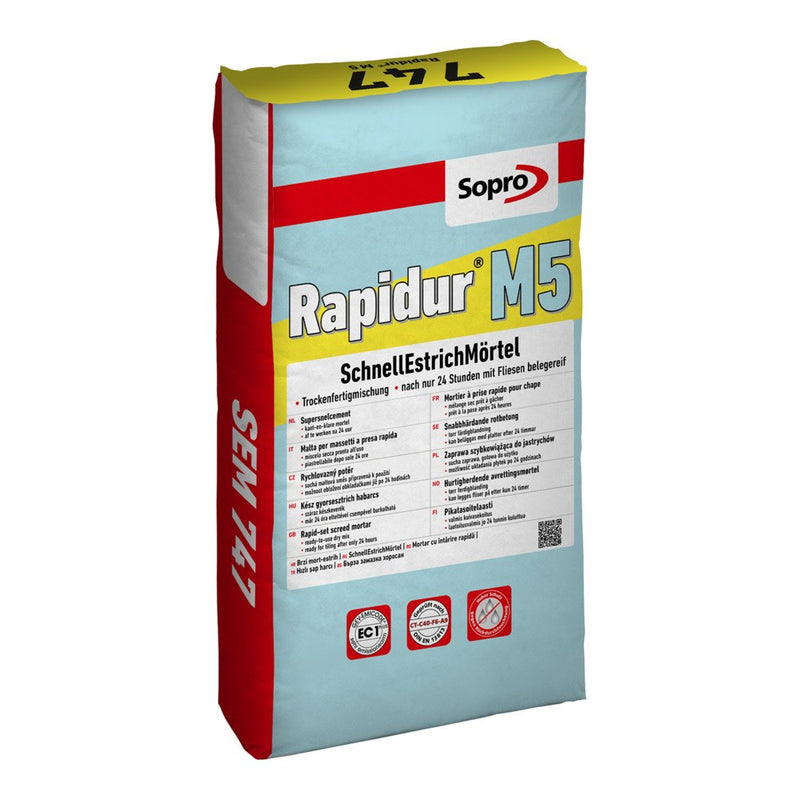 Sopro Rapidur M5 Schnellestrichmörtel, 25 kg