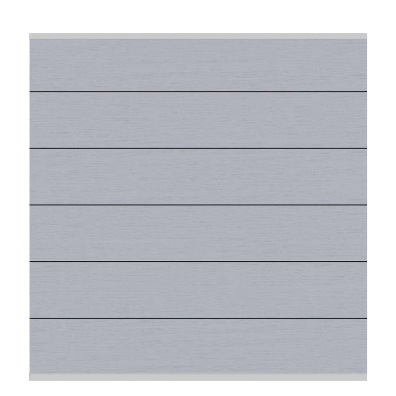 TraumGarten SYSTEM XL Zaunfeld-Set WPC grau/silber 178x183 cm