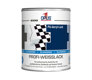 OPUS1 Profi Weisslack glänzend weiß, wasserverdünnbar