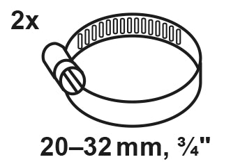 Schütte Schlauchklemme, 2, verzinkt