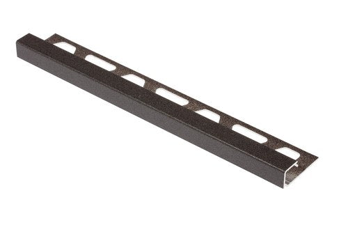 Schlüter QUADEC Winkelprofil dunkelanthrazit, Dekorprofil H 11 mm für Fliesen