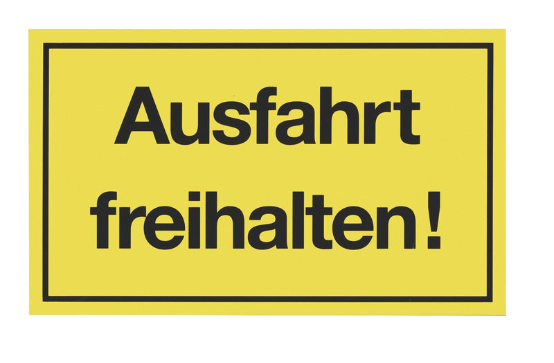 Conmetall Meister Hinweisschild KU gelb