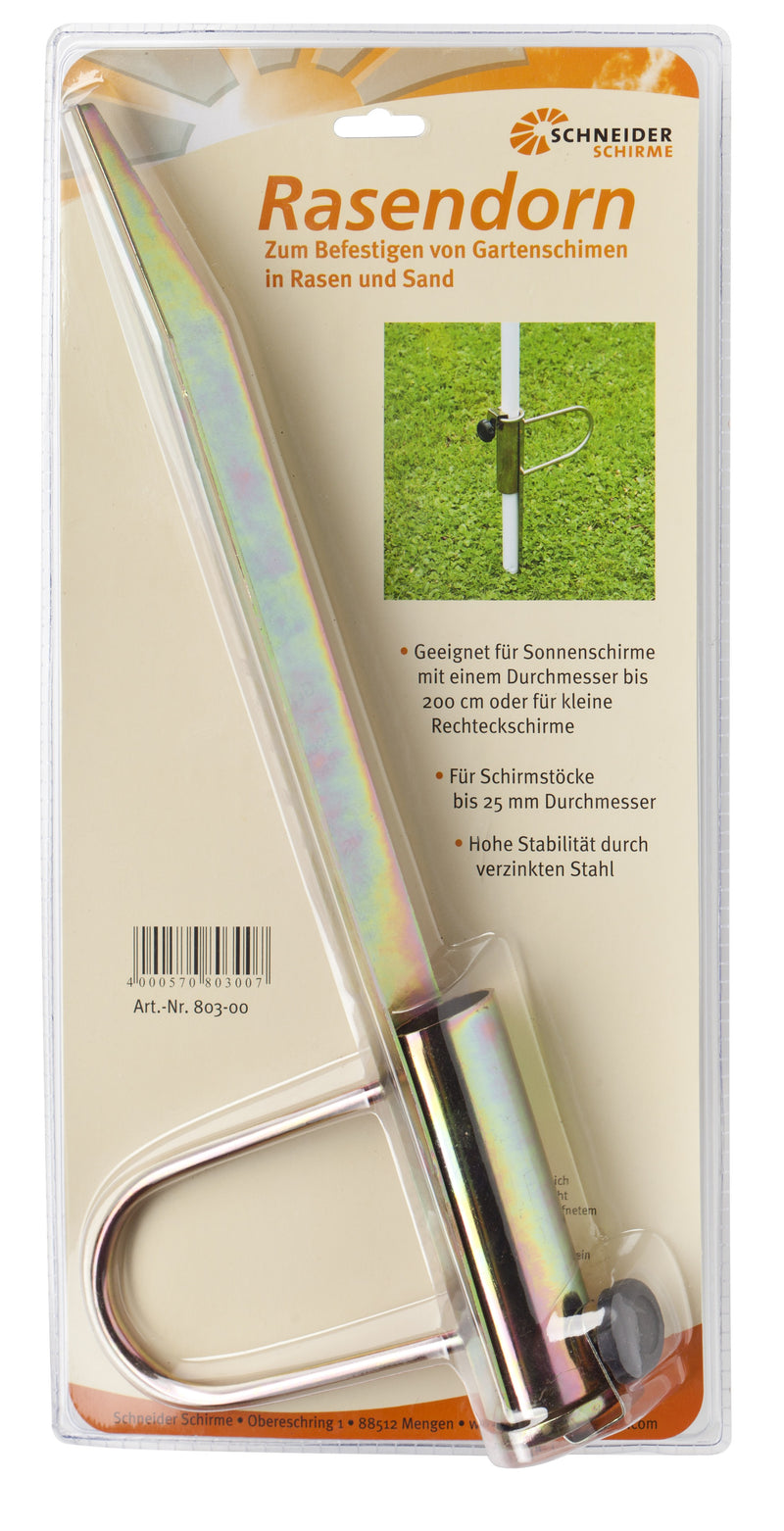 Schneider Schirme Rasendorn Schirmständer aus Metall, goldfarben