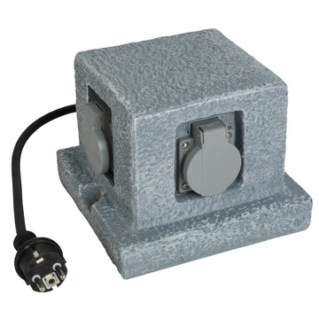 UNITEC 4-fach Steckdosenverteiler H07RN-F 1,5 m, Granitoptik