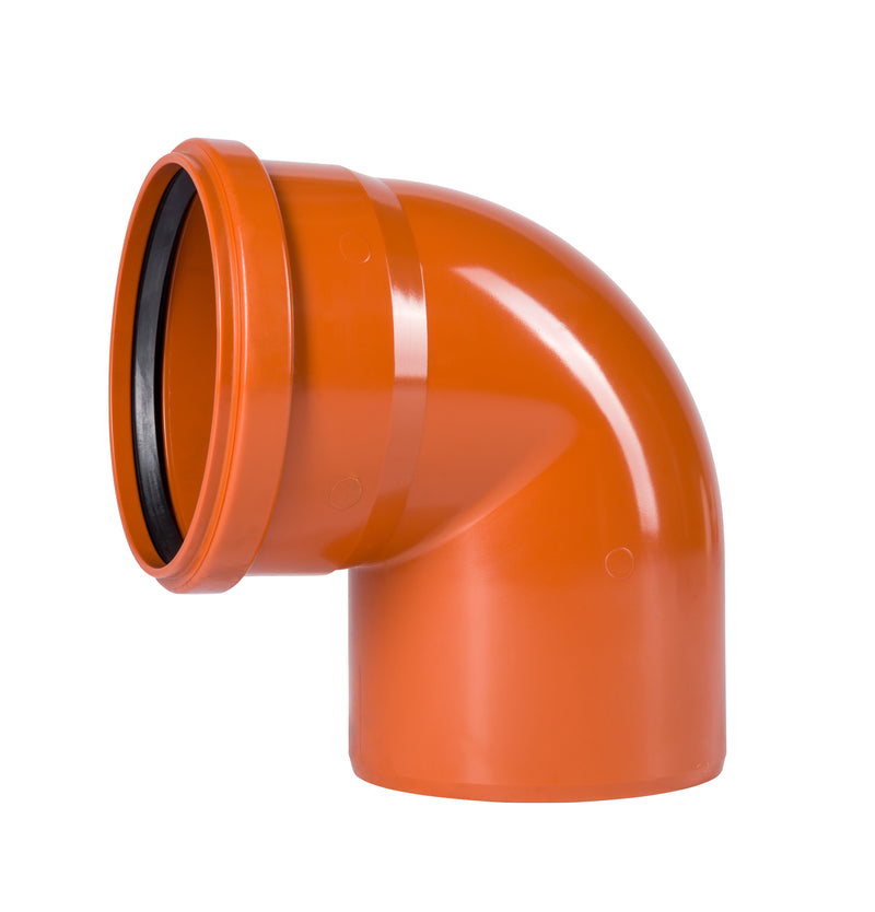 Ostendorf Kunststoffe KGB Bogen DN 160 aus PVC, orangebraun