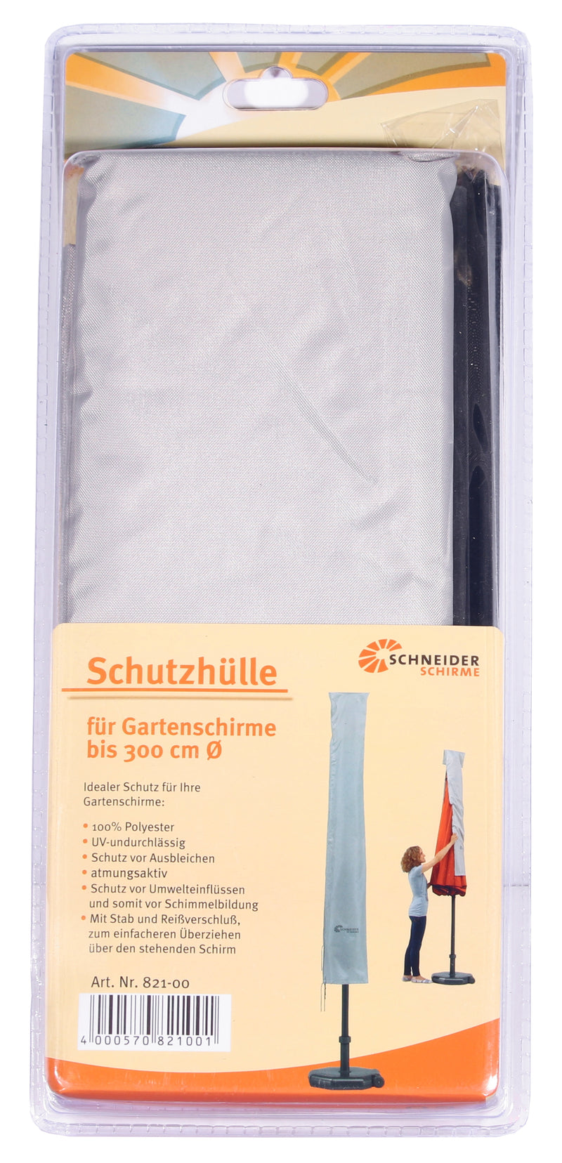 Schneider Schirme Schutzhülle für Marktschirme, grau
