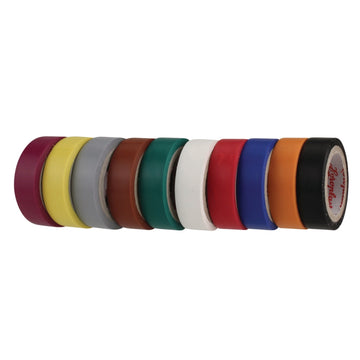 COROPLAST PVC-Isolierband farbig 12 mm breit, 10-teilig