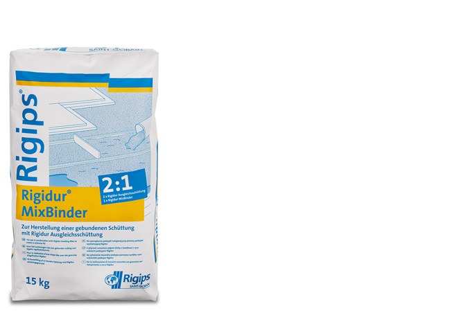 Rigips Rigidur MixBinder zementäres Bindemittel für Ausgleichsschüttung, 15 kg