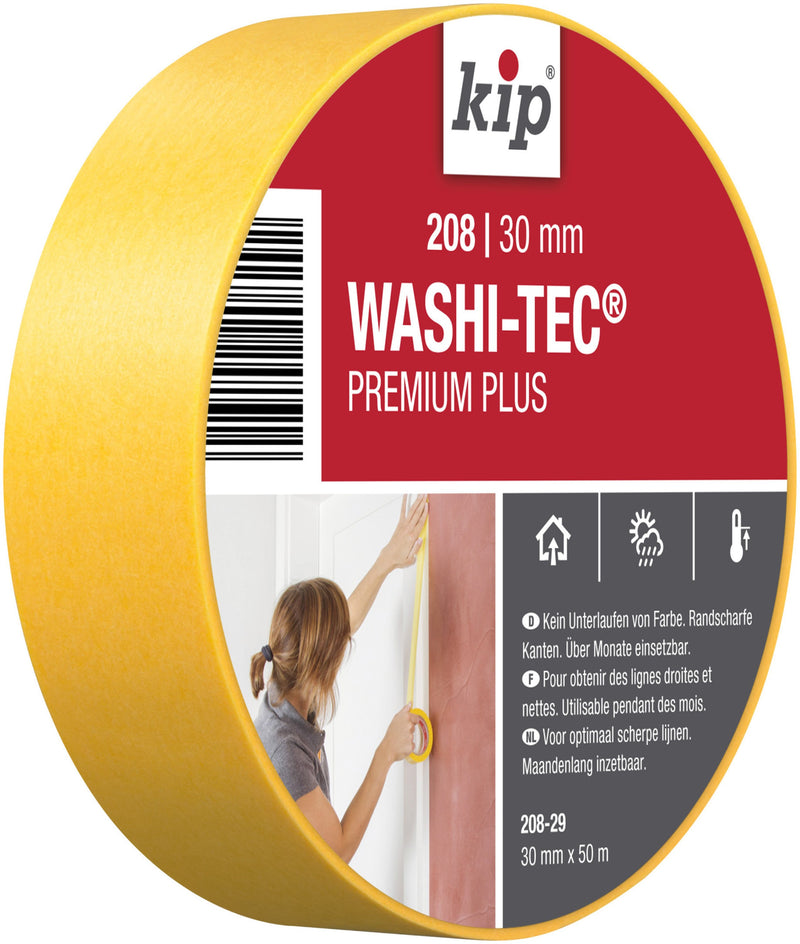 Kip Fineline Washi-Tec Abdeckband Typ 208 Premium Plus, 30 mm x 50 m