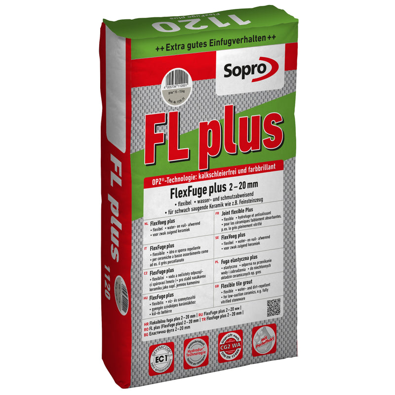Sopro FlexFuge plus Basalt-Fugenmörtel, basalt, 15 kg Beutel