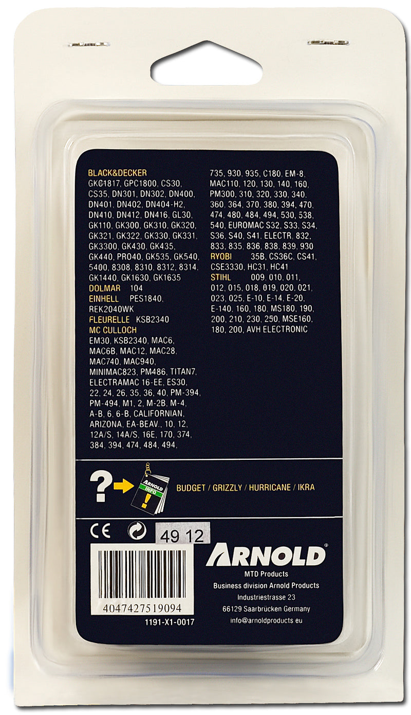 ARNOLD Sägekette 3/8LP, 1,3 mm, 55 TG, Länge 400 mm