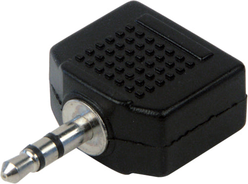 SCHWAIGER Stereo-Kompaktadapter schwarz, 3,5 mm Klinke