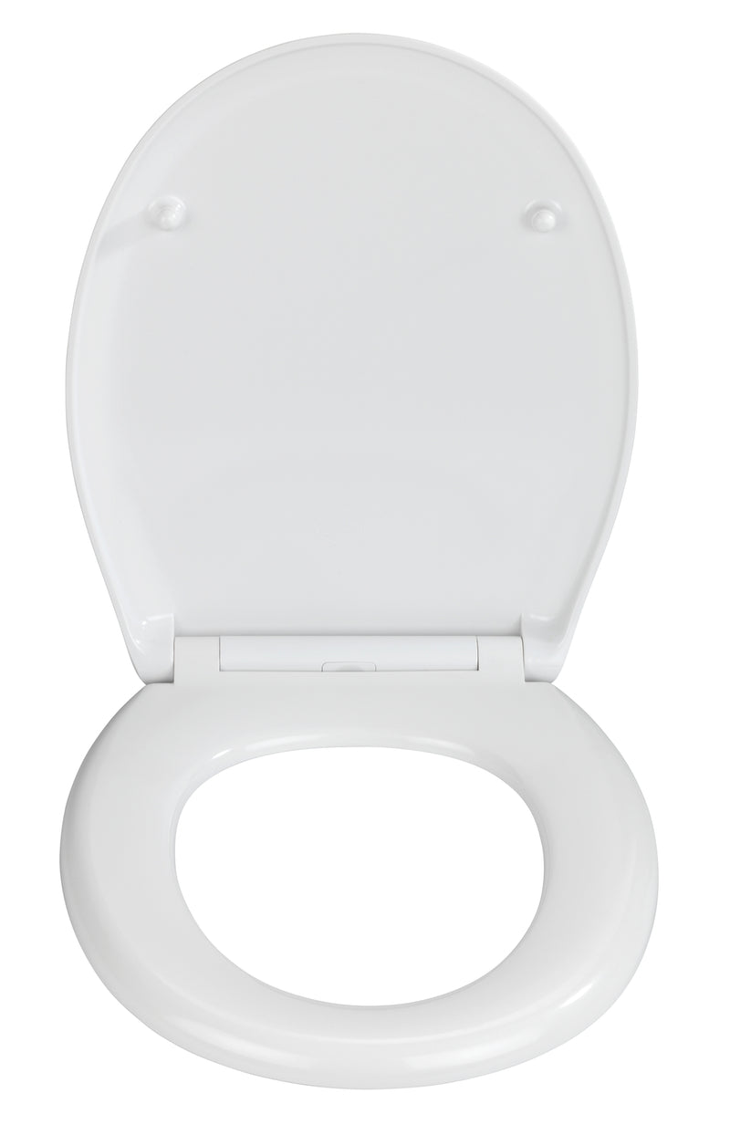 WENKO Rieti WC-Sitz in weißem Duroplast mit Easy-Close