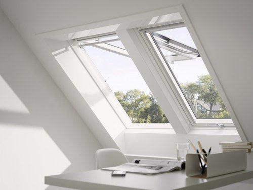 VELUX Klapp-Schwing-Dachfenster GPU PK06, THERMO, Aluminium, 94x118
