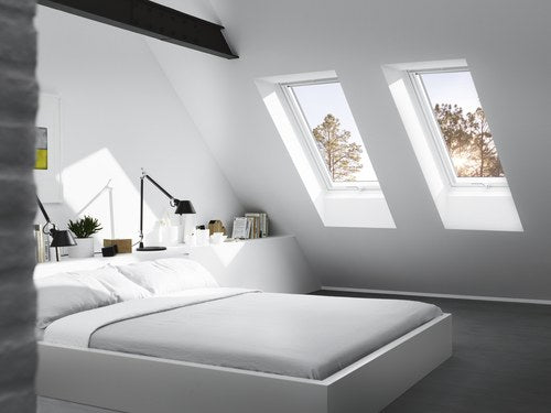 VELUX Klapp-Schwing-Dachfenster GPU PK06, THERMO, Aluminium, 94x118