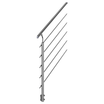 Dolle Gardentop SET 5 Steiggeländer, gerader Geländer-Bausatz für max. 4 Stufen