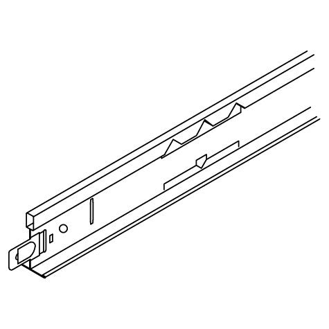 OWA Tragprofil Nr. 45 weiß 3.750 x 24 x 38 mm