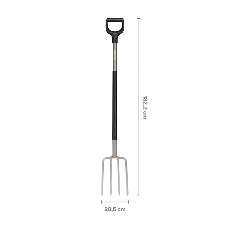 Fiskars Ergonomic Spatengabel, Gabel für Schaufeln, Spaten & Graben
