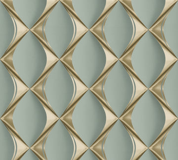 A.S. Création Vliestapete „My Home My Spa“ 3D Design grün/gold