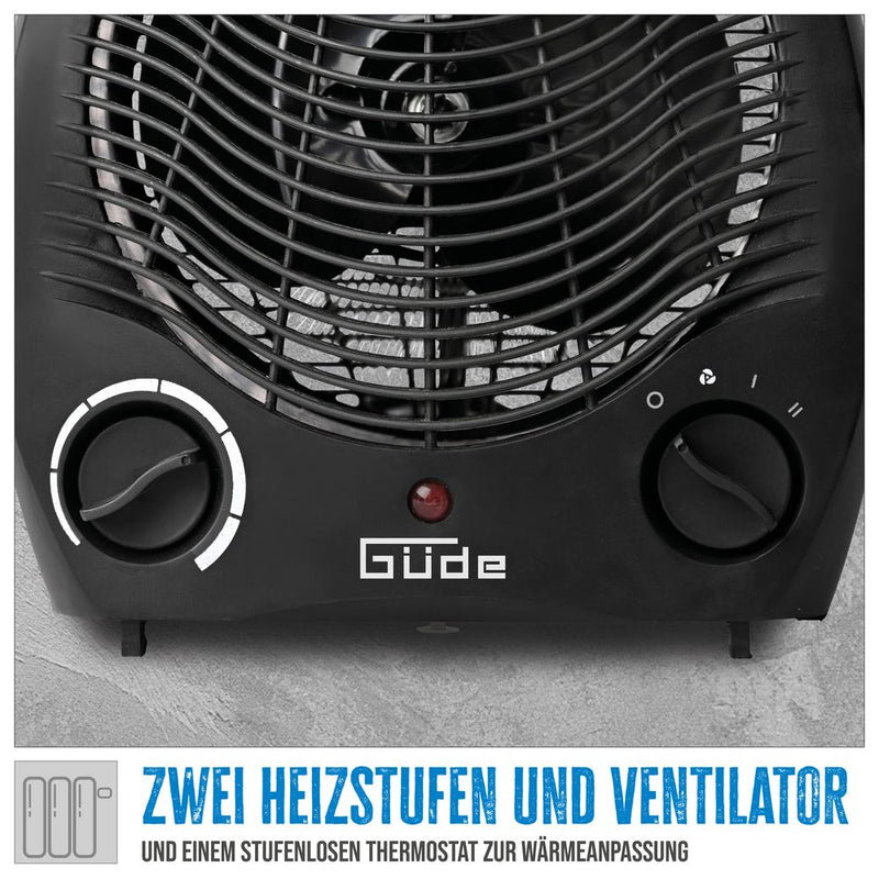 Güde Heizlüfter GH 2000 B, Elektroheizgerät für Innenbereich