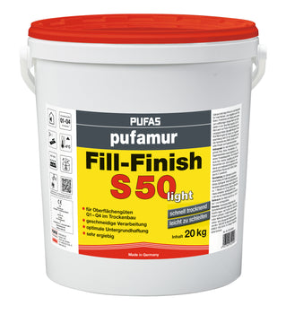 decotric Prem.Fill-Finish S50light Flächenspachtel weiß 20 kg