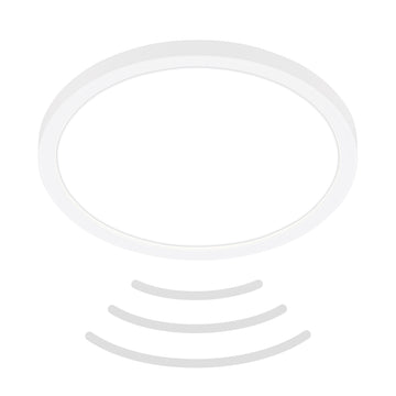 BRILONER Leuchten LED-Panel Ultra flat weiß, Ø 24 x 3 cm