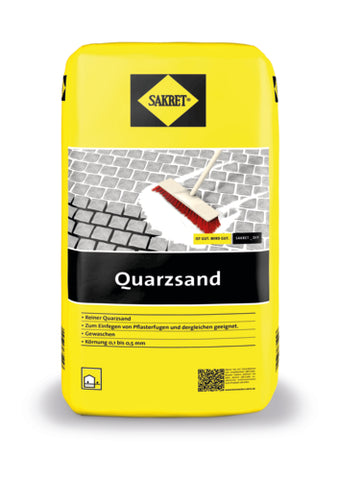 SAKRET Quarzsand 10 kg als Sand für Pflasterfugen und Einfegen