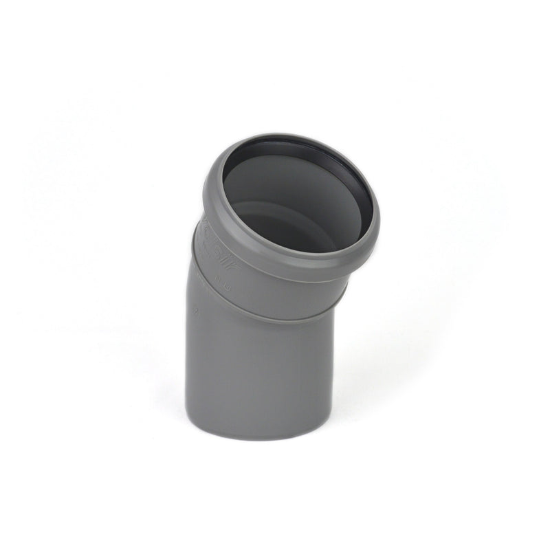Peter van Eyk HTB Bogen DN 75 30° aus PP-Kunststoff, grau