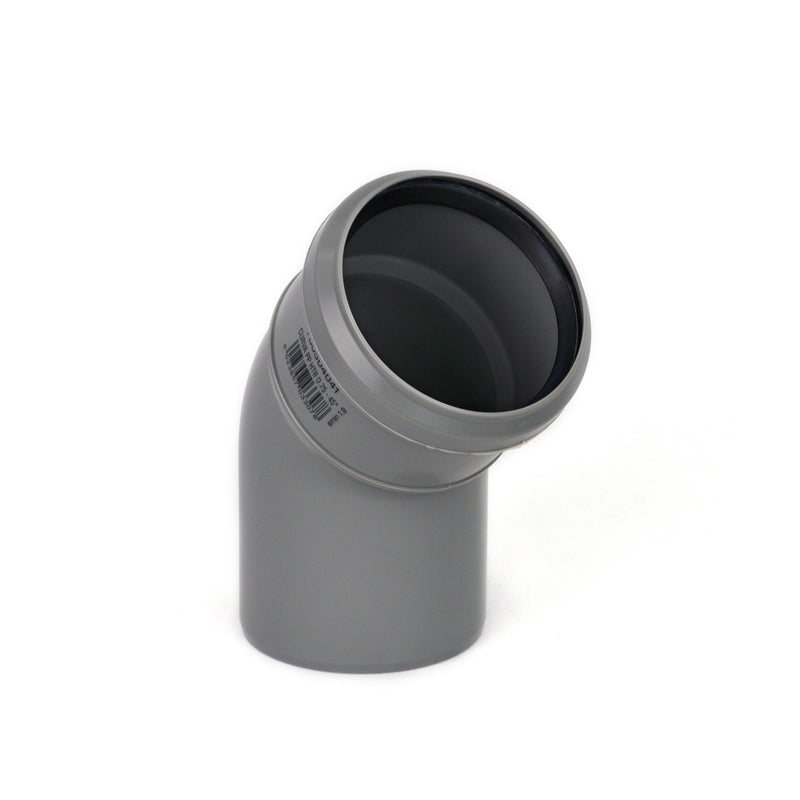 Peter van Eyk HTB Bogen DN 75 45° aus PP-Kunststoff, grau