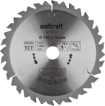 Wolfcraft HM Kreissägeblatt Zähne