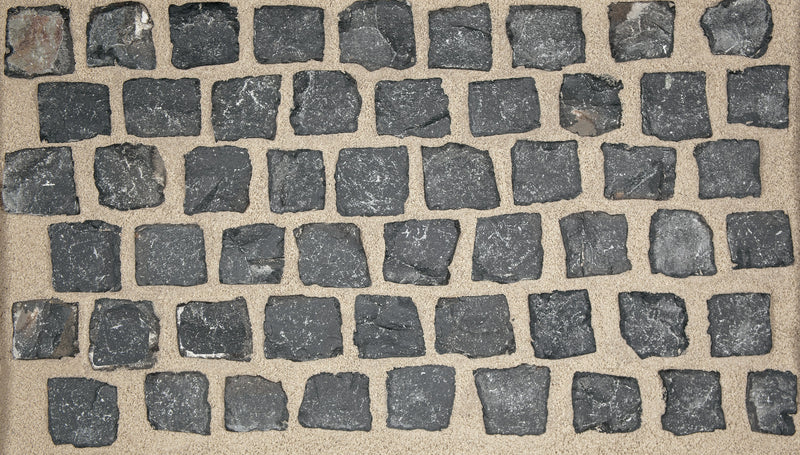 REDSUN Gestaltungspflaster Basalt anthrazit, geschaagte Oberfläche, 8x11 cm