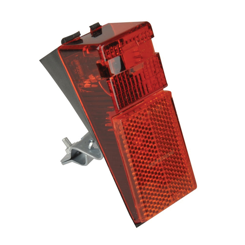 fischer Rücklicht Dynamo Schutzblech-/Strebenbefestigung, LED, rot/weiß