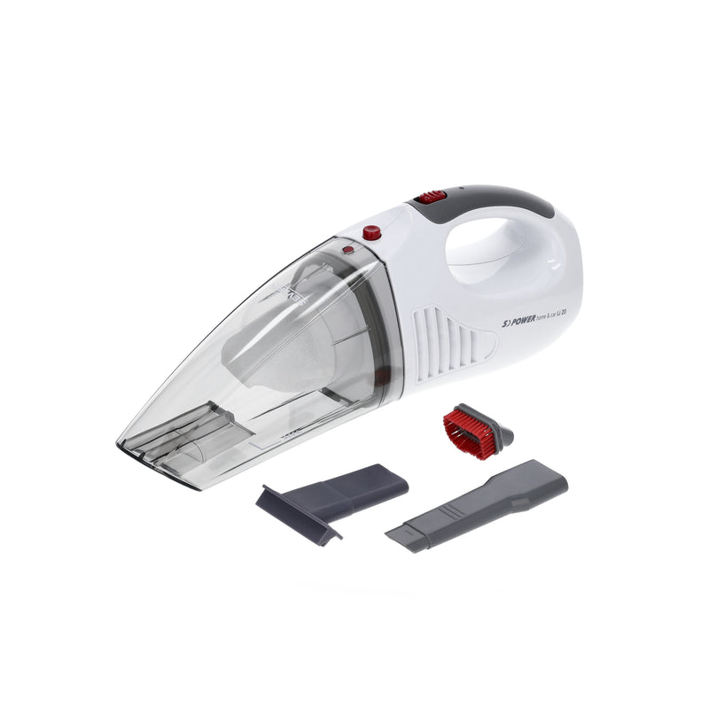 SEVERIN sPOWER home&carLi20 Akku-Handstaubsauger weiß/rot 7,4 V