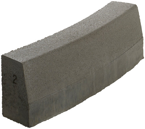 KANN Kurvenstein 0,5 m Radius 15-12x78 cm grau, betonglatt