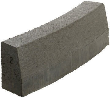 KANN Kurvenstein 0,5 m Radius 15-12x78 cm grau, betonglatt